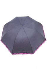 DZC KUZENLER AVM Marlux Fiyonklu Puantiyeli Rüzgara Dayanıklı Fiber Gövde Kadın Şemsiye