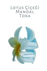 LOTUS MANDAL SAÇ TOKASI AKRİLİK PARLAK (MAVİ)