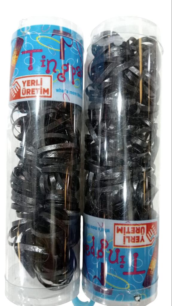 Saç Örgü Lastiği MİNİ İNCE LASTİK ÇOCUK SAÇ TOKA (kalın) siyah siyah