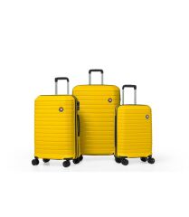 DZC KUZENLER AVM G&D Polo Suitcase PP Enjeksiyon Valiz Seyahat- Model 400.10 Pembe Küçük(kabin)Boy SARI