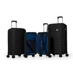 DZC KUZENLER AVM G&D Polo Suitcase PP Enjeksiyon Valiz Seyahat- Model 400.10 Pembe Küçük(kabin)Boy SİYAH