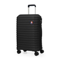 DZC KUZENLER AVM G&D Polo Suitcase PP Enjeksiyon Valiz Seyahat- Model 400.10 Pembe Küçük(kabin)Boy SİYAH
