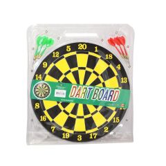 DZC KUZENLER AVM ÇİFT YÖNLÜ İĞNELİ DART TAHTASI 6 OK SPOR AKTİVİTE OYUNCAK 23 CM