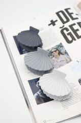 Mandal Toka Deniz Kabuğu Midye Mandal Toka Tek Ebat - Gri