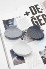 Mandal Toka Deniz Kabuğu Midye Mandal Toka Tek Ebat - Gri