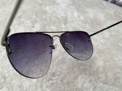 Siyah Unisex  Yarım Çerçeveli Metal  Güneş Gözlüğü SİYAH