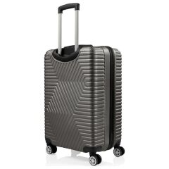 DZC KUZENLER AVM G&d Gedox Polo Suitcase Abs Küçük Boy Lüx Seyahat Valiz FÜME