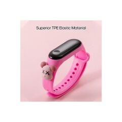 DZC KUZENLER AVM DİJİTAL DOKUNMATİK LED EKRAN SU GEÇİRMEZ FİGÜRLÜ ÇOCUK KOL SAAT SLİKON KORDON BİLEKLİK KARAKTERLİ