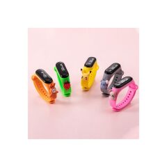 DZC KUZENLER AVM DİJİTAL DOKUNMATİK LED EKRAN SU GEÇİRMEZ FİGÜRLÜ ÇOCUK KOL SAAT SLİKON KORDON BİLEKLİK KARAKTERLİ