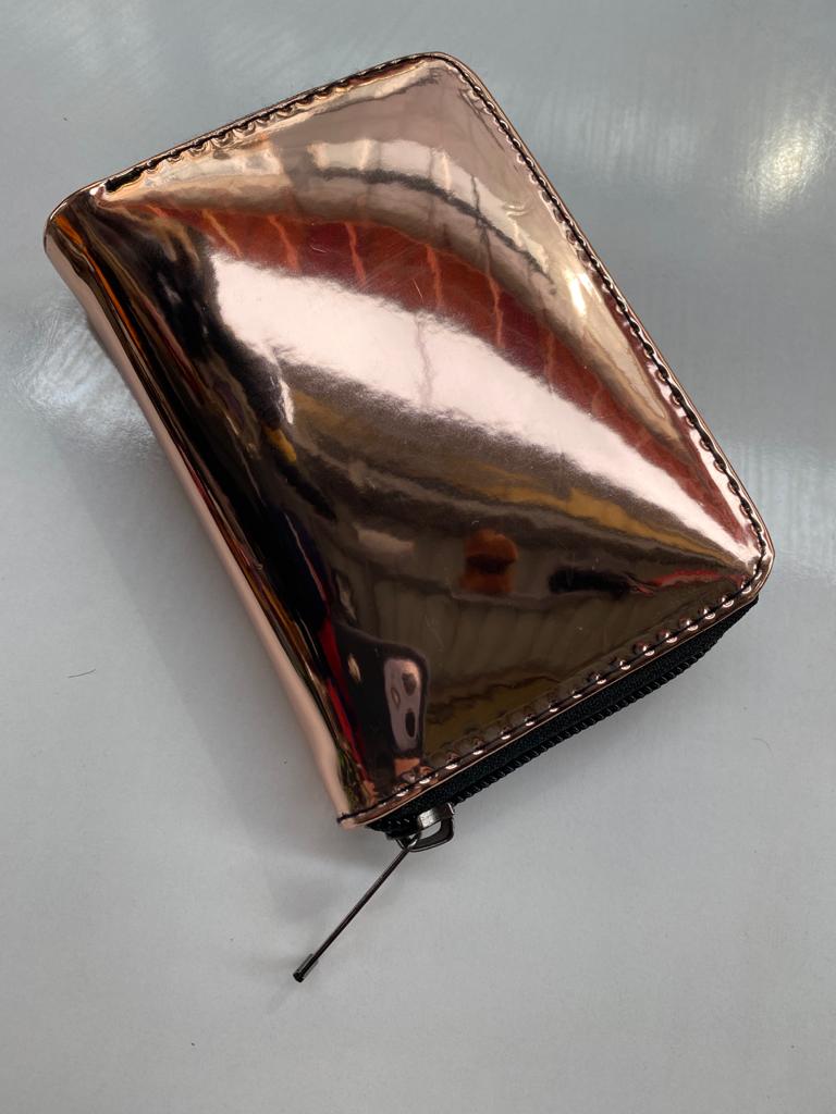 DZC KUZENLER AVM Kırmızı Hologram Kartlık Bölmeli Cüzdan PEMBE GÜL KURUSU