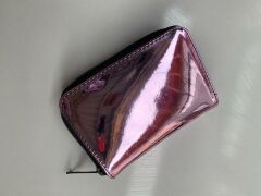 DZC KUZENLER AVM Kırmızı Hologram Kartlık Bölmeli Cüzdan PEMBE