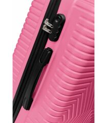 DZC KUZENLER AVM GEDOX POLO BÜYÜK BOY VALİZ VE MAKYAJ HOSTES SEYAHAT ÇANTASI 2 Lİ TAKIM VALİZ MAKYAJ SET PEMBE