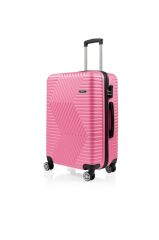 DZC KUZENLER AVM G&d Gedox Polo Suitcase Abs Büyük Boy Lüx Seyahat Valiz tekli PEMBE