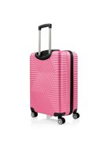 DZC KUZENLER AVM G&d Gedox Polo Suitcase Abs Büyük Boy Lüx Seyahat Valiz tekli PEMBE