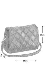 Kadın Bej Kroko Desenli Omuz Çantası