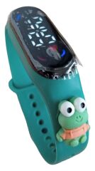 DZC KUZENLER AVM kurbağa Figürlü Led Dokunmatik Ekranlı Dijital Çocuk Ve Genç Kol Saati (AKILLI DEĞİLLER)