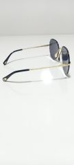 Unisex Sİyah Lens Çerçevesiz Kristal Kesim Lens Uv400 Güneş Gözlüğü