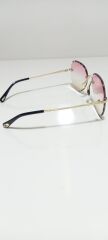 Unisex Sİyah Lens Çerçevesiz Kristal Kesim Lens Uv400 Güneş Gözlüğü PUDRA
