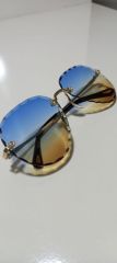 Unisex Sİyah Lens Çerçevesiz Kristal Kesim Lens Uv400 Güneş Gözlüğü ÇOKLU RENK