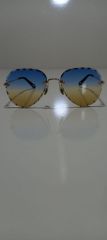 Unisex Sİyah Lens Çerçevesiz Kristal Kesim Lens Uv400 Güneş Gözlüğü ÇOKLU RENK