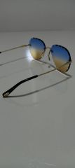 Unisex Sİyah Lens Çerçevesiz Kristal Kesim Lens Uv400 Güneş Gözlüğü ÇOKLU RENK