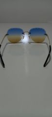 Unisex Sİyah Lens Çerçevesiz Kristal Kesim Lens Uv400 Güneş Gözlüğü ÇOKLU RENK