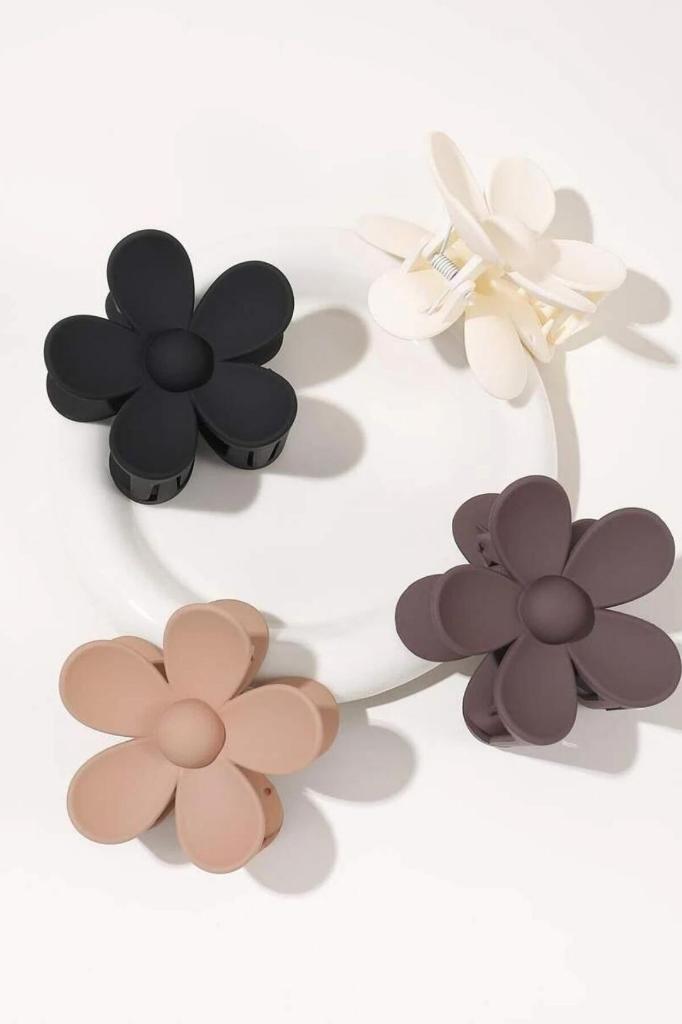 Kadın Toka Papatya Mandal Toka 4 Adet