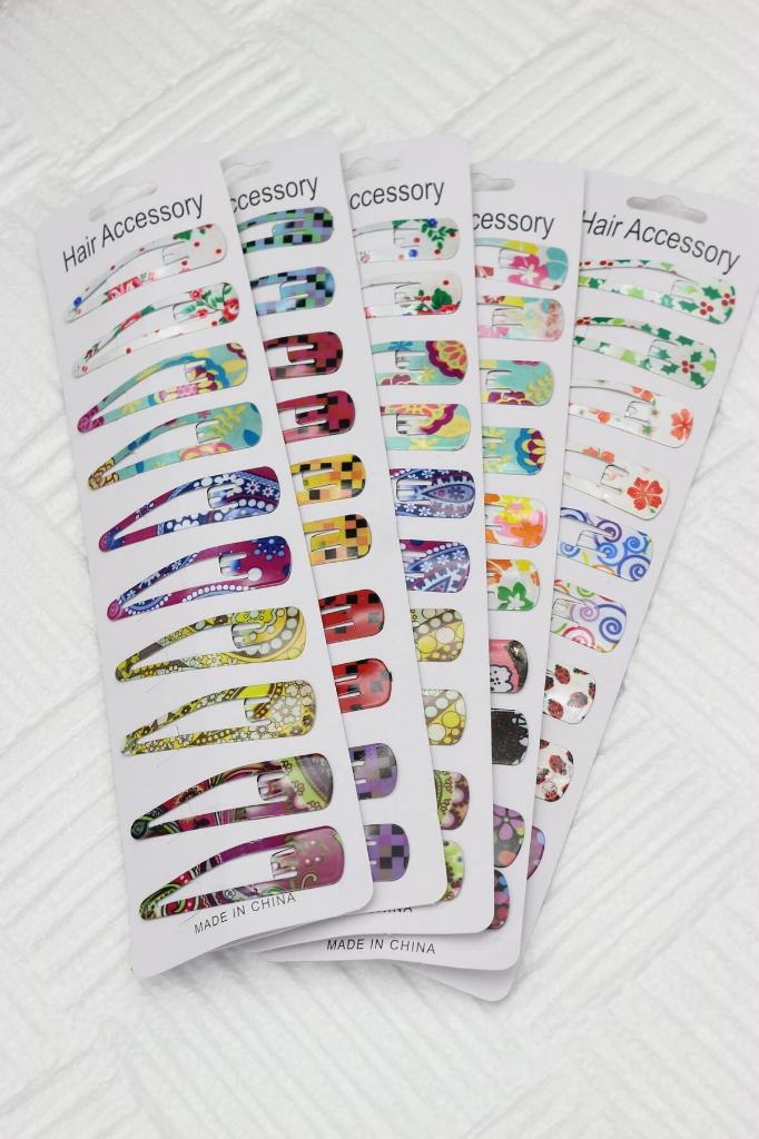 Çıtçıt Toka Karışık Desenli Çıtçıt Toka 10 Adet