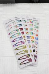 Çıtçıt Toka Karışık Desenli Çıtçıt Toka 10 Adet